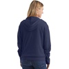 image:imageHanes Womens Lightweight Full Zip Hoodie Textured Cotton Zip Up TShirt HoodieNavy