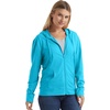 image:imageHanes Womens Lightweight Full Zip Hoodie Textured Cotton Zip Up TShirt HoodieProcess Blue