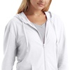 image:imageHanes Womens Lightweight Full Zip Hoodie Textured Cotton Zip Up TShirt HoodieWhite
