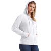 image:imageHanes Womens Lightweight Full Zip Hoodie Textured Cotton Zip Up TShirt HoodieWhite