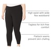 image:imageHanes Womens Long LeggingsBlack
