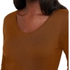 image:imageHanes Womens Long Sleeve Cotton TShirt Lightweight Crewneck and VNeck Tee for Women Modern FitAllgood Gold