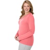 image:imageHanes Womens Long Sleeve Cotton TShirt Lightweight Crewneck and VNeck Tee for Women Modern FitBriny Pink