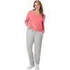 image:imageHanes Womens Long Sleeve Cotton TShirt Lightweight Crewneck and VNeck Tee for Women Modern FitBriny Pink