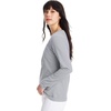 image:imageHanes Womens Long Sleeve Cotton TShirt Lightweight Crewneck and VNeck Tee for Women Modern FitLight Steel