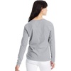 image:imageHanes Womens Long Sleeve Cotton TShirt Lightweight Crewneck and VNeck Tee for Women Modern FitLight Steel