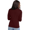 image:imageHanes Womens Long Sleeve Cotton TShirt Lightweight Crewneck and VNeck Tee for Women Modern FitMulled Berry