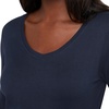 image:imageHanes Womens Long Sleeve Cotton TShirt Lightweight Crewneck and VNeck Tee for Women Modern FitNavy