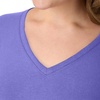 image:imageHanes Womens Long Sleeve Cotton TShirt Lightweight Crewneck and VNeck Tee for Women Modern FitPetal Purple