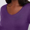 image:imageHanes Womens Long Sleeve Cotton TShirt Lightweight Crewneck and VNeck Tee for Women Modern FitViolet Splendor