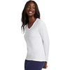 image:imageHanes Womens Long Sleeve Cotton TShirt Lightweight Crewneck and VNeck Tee for Women Modern FitWhite