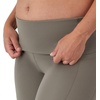 image:imageHanes Womens Maternity 78 Leggings Stretch amp Recover Pregnancy Leggings with Foldable Waistband 25 InseamCool Grey