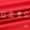 image:imageHanes Womens Moves Bike Shorts Soft amp Stretchy Workout Shorts with Interior Pocket MoistureWicking 3 Or 7 InseamHolly Berry Red