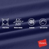 image:imageHanes Womens Moves Bike Shorts Soft amp Stretchy Workout Shorts with Interior Pocket MoistureWicking 3 Or 7 InseamImperial Indigo