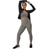 image:imageHanes Womens Moves Leak Protection 78 Leggings with Builtin Underwear MoistureWicking amp Odor Control 25 InseamCool Grey