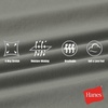 image:imageHanes Womens Moves Leak Protection 78 Leggings with Builtin Underwear MoistureWicking amp Odor Control 25 InseamCool Grey