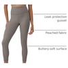 image:imageHanes Womens Moves Leak Protection 78 Leggings with Builtin Underwear MoistureWicking amp Odor Control 25 InseamCool Grey