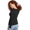 image:imageHanes Womens Originals Long Sleeve Cotton TShirt Lightweight Crewneck Tee Modern FitEbony