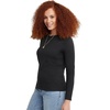 image:imageHanes Womens Originals Long Sleeve Cotton TShirt Lightweight Crewneck Tee Modern FitEbony