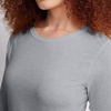 image:imageHanes Womens Originals Long Sleeve Cotton TShirt Lightweight Crewneck Tee Modern FitLight Steel