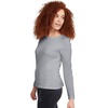 image:imageHanes Womens Originals Long Sleeve Cotton TShirt Lightweight Crewneck Tee Modern FitLight Steel