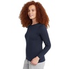 image:imageHanes Womens Originals Long Sleeve Cotton TShirt Lightweight Crewneck Tee Modern FitNavy