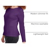 image:imageHanes Womens Originals Long Sleeve Cotton TShirt Lightweight Crewneck Tee Modern FitViolet Splendor