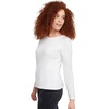 image:imageHanes Womens Originals Long Sleeve Cotton TShirt Lightweight Crewneck Tee Modern FitWhite
