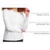 image:imageHanes Womens Originals Long Sleeve Cotton TShirt Lightweight Crewneck Tee Modern FitWhite