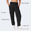 image:imageHanes Womens Originals Midweight Fleece Joggers Sweatpants with Pockets 30 PlusBlack