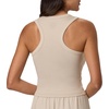 image:imageHanes Womens Originals Racerback Crop Tank 2Pack Comfywear Supersoft Rib Cropped Tank Top Loungewear PackCocoa ButterMauve Mood