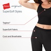 image:imageHanes Womens Originals SuperSoft Comfywear 2 Piece Crop Tank amp Lounge Pants Loungewear SetBlackBlack