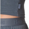 image:imageHanes Womens Originals SuperSoft Comfywear 2 Piece Crop Tank amp Lounge Pants Loungewear SetStargazer GreyStargazer Grey