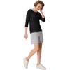 image:imageHanes Womens Raglan Sleeve Stretch Cotton Crewneck TeeBlack