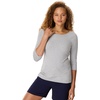 image:imageHanes Womens Raglan Sleeve Stretch Cotton Crewneck TeeGrey Heather