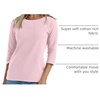 image:imageHanes Womens Raglan Sleeve Stretch Cotton Crewneck TeePaleo Pink