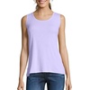 image:imageHanes Womens Shirts Womens MiniRibbed Cotton Tank Tops Womens Sleeveless TShirts Womens TanksLilac Wash