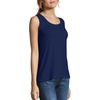 image:imageHanes Womens Shirts Womens MiniRibbed Cotton Tank Tops Womens Sleeveless TShirts Womens TanksNavy