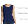 image:imageHanes Womens Shirts Womens MiniRibbed Cotton Tank Tops Womens Sleeveless TShirts Womens TanksNavy
