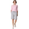 image:imageHanes Womens Shorts French Terry Bermuda Pocket Shorts Jersey Knit Fleece Shorts Womens Bermuda Shorts 11Light Steel
