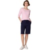 image:imageHanes Womens Shorts French Terry Bermuda Pocket Shorts Jersey Knit Fleece Shorts Womens Bermuda Shorts 11Navy