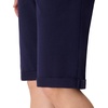 image:imageHanes Womens Shorts French Terry Bermuda Pocket Shorts Jersey Knit Fleece Shorts Womens Bermuda Shorts 11Navy