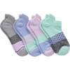 image:imageHanes Womens Socks 4pack Absolute Active Cushioned Moisturewicking Best Womens Socks Crew Ankle and No ShowPurpleGreen