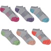 image:imageHanes Womens Socks Lightweight Breathable Socks No Show and Super No Show 6PackPinkGrey