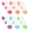 image:imageHanes Womens Socks Lightweight Breathable Socks No Show and Super No Show 6PackWhite With Color Pops