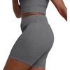 image:imageHanes Womens Stretch Jersey Bike Shorts Womens Cotton Sports Shorts 7 InseamCharcoal Heather