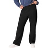 image:imageHanes Womens Sweatpants  EcoSmart Fleece Joggers  OpenBottom Pocketless PullOn Lounge Pants  Reg amp Petite SizesEbony