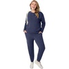 image:imageHanes Womens Sweatpants  EcoSmart Fleece Joggers  OpenBottom Pocketless PullOn Lounge Pants  Reg amp Petite SizesNavy Heather