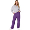 image:imageHanes Womens Sweatpants  EcoSmart Fleece Joggers  OpenBottom Pocketless PullOn Lounge Pants  Reg amp Petite SizesViolet Splendor Heather