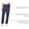 image:imageHanes Womens Sweatpants EcoSmart Fleece Joggers Pocketless Cinched Leg Sweatpants for Women 30Navy Heather